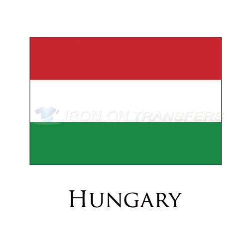 Hungary flag Iron-on Stickers (Heat Transfers)NO.1892